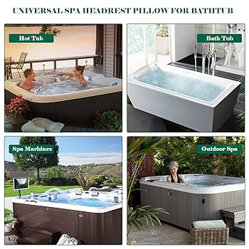 Amazon.com: 72597 Hot Tub Head Rest Pillows, Cool Grey Hot
